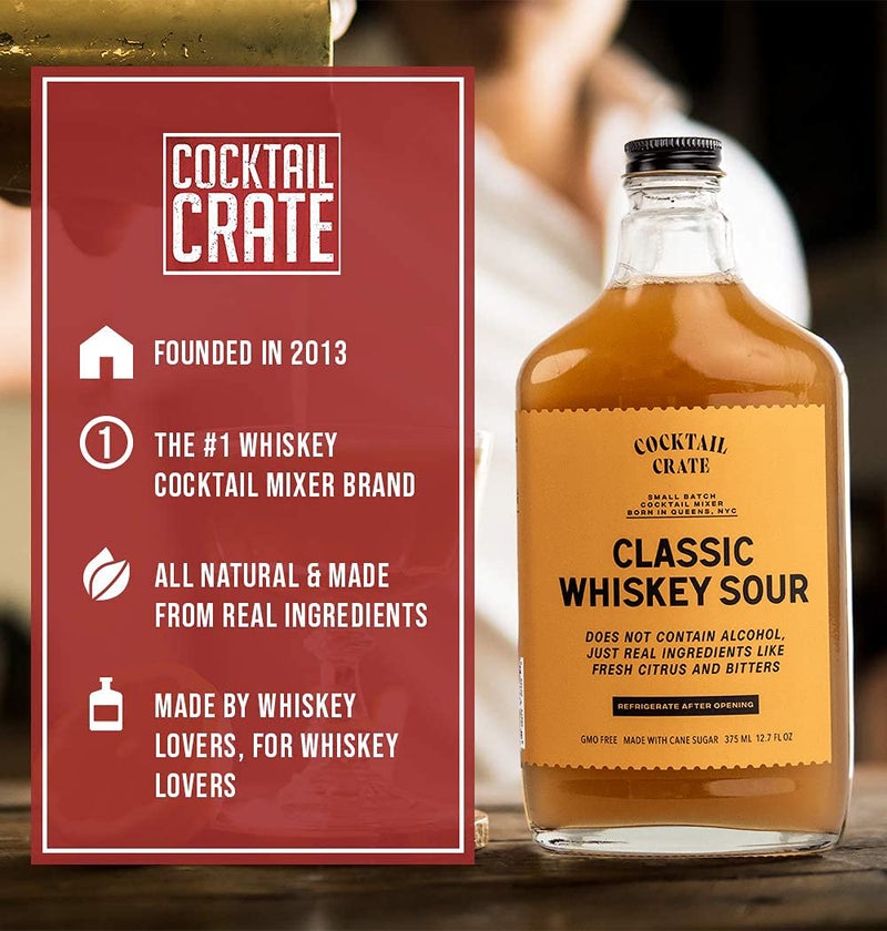 Cocktail Crate Premium Drink Mixer Variety Pack | Award Winning Craft Cocktail Mixers for True Connoisseurs | Premium Cocktail Syrup Creations with Aromatic Bitters, Demerara Sugar | 12oz - 3 pack - Image 4